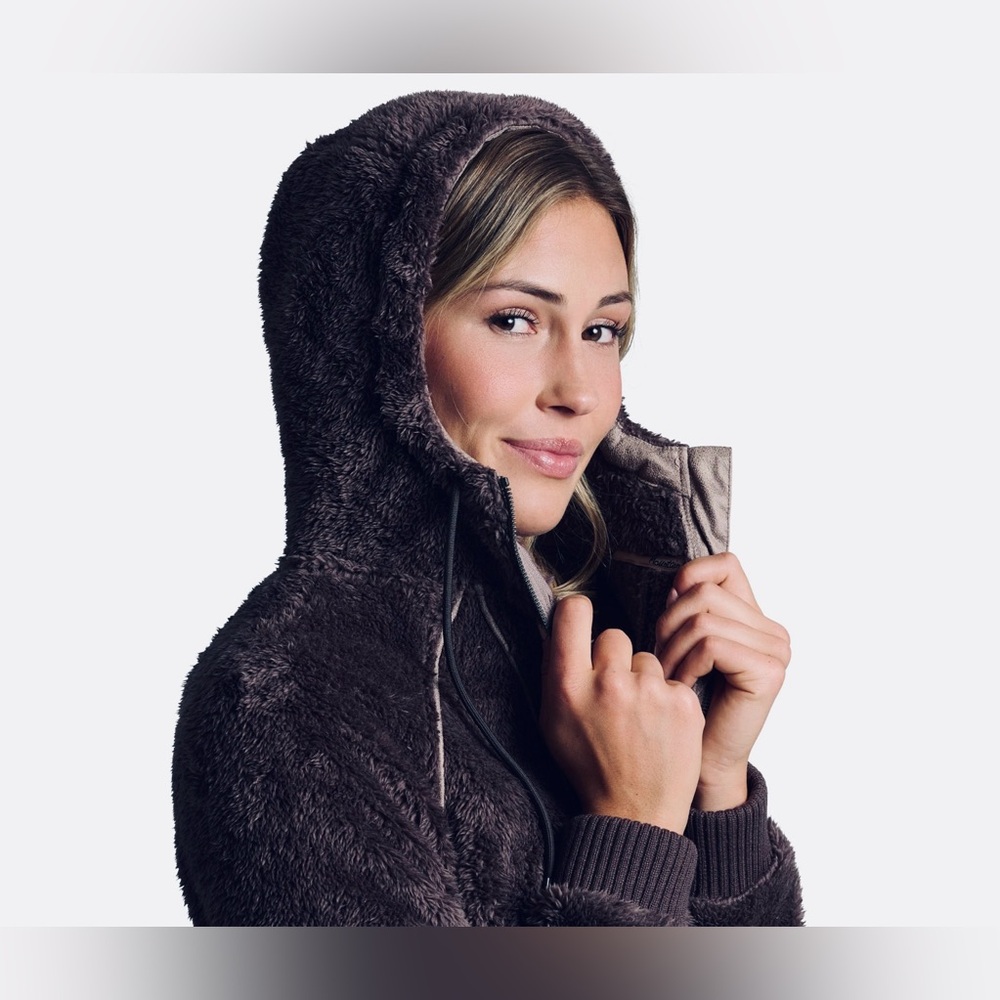 KUHL Avina Flight High Loft Fleece Jacket Pullover Cozy Outdoor Zipper Hoodie